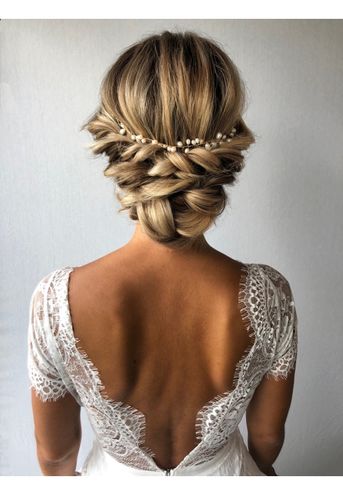 Sally Jane Bridal Dinja Gold Hairvine ()