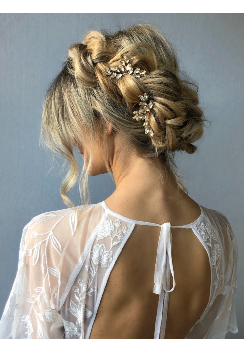 Sally Jane Bridal Esther Gold Hairpins ()