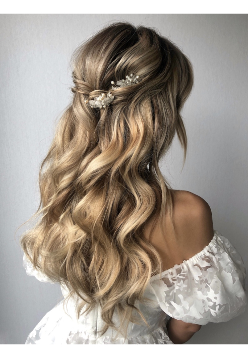 Sally Jane Bridal Ilse Silver Hairpins ()