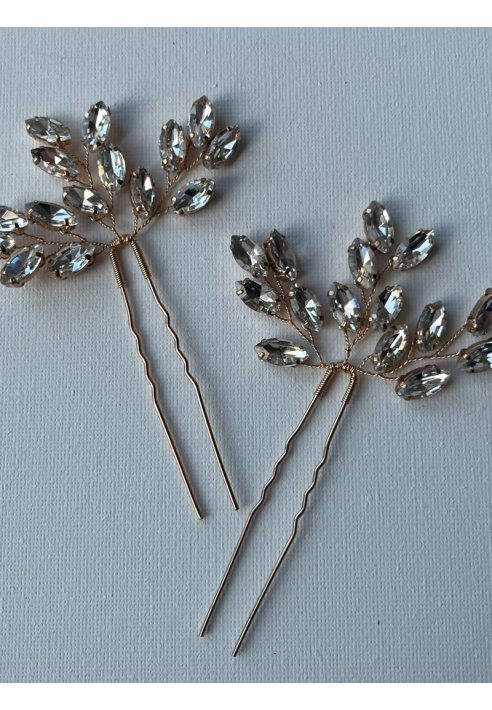 Sally Jane Bridal Esther Gold Hairpins