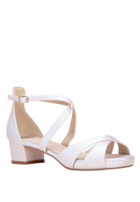 Brautsandale flach (The Perfect Bridal Company) Winnie Satin