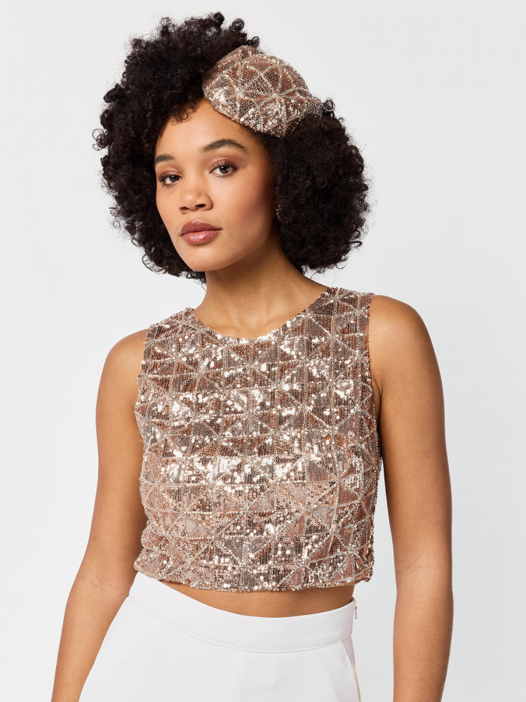 Poirier T-75424 Top | Sequins main product photo