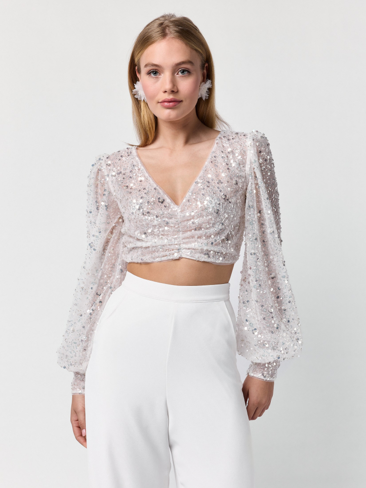 Poirier T-75426 Top | Sequins main product photo