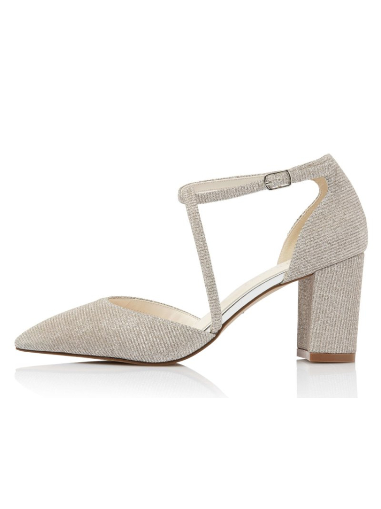 Rainbow Club Meggy Brautschuhe – Champagne Metallic main product photo