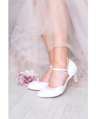 Elsa WIDE FIT Lace ivory (Brautschuhe The Perfect Bridal Company)