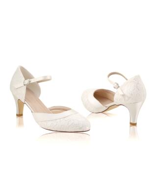 Elsa WIDE FIT Lace ivory (Brautschuhe The Perfect Bridal Company) 39