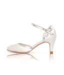 Brautschuhe (The Perfect Bridal Company) Nina Satin ivory / silber 37