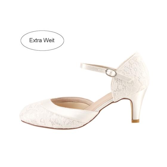 Elsa WIDE FIT Lace ivory (Brautschuhe The Perfect Bridal Company) 43