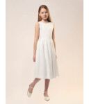 Basic Kommunionkleid aus Viskose kurz ivory 146