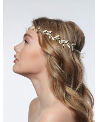 Haarband mit Naturperlen gold BB-8610 (Poirier)