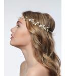 Haarband mit Naturperlen gold BB-8610 (Poirier)
