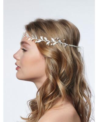 Haarband mit Naturperlen silber BB-8610 (Poirier)