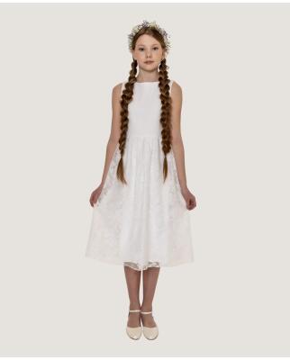 Kommunionkleid Miolilou komplett aus Spitze Franzi ivory kurz 158