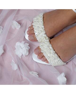 Brautschuhe (The Perfect Bridal Company) Carrie Satin / Perlen 38