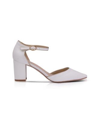 Freya Velour ivory mit Goldrand (Brautschuhe The Perfect...