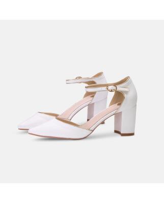 Freya Velour ivory mit Goldrand (Brautschuhe The Perfect...