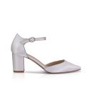 Freya Satin ivory mit Silberrand (Brautschuhe The Perfect Bridal Company)