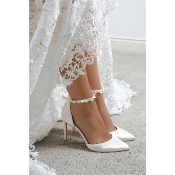 Brautschuhe (The Perfect Bridal Company) Ella  high Satin ivory