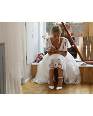 Brautschuhe (The Perfect Bridal Company) Ella  high Satin ivory
