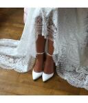 Brautschuhe (The Perfect Bridal Company) Ella  high Satin ivory