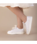 Kinder Sneaker (Perfect Bridal) Fifi Satin/Spitze für Kinder weiß 35