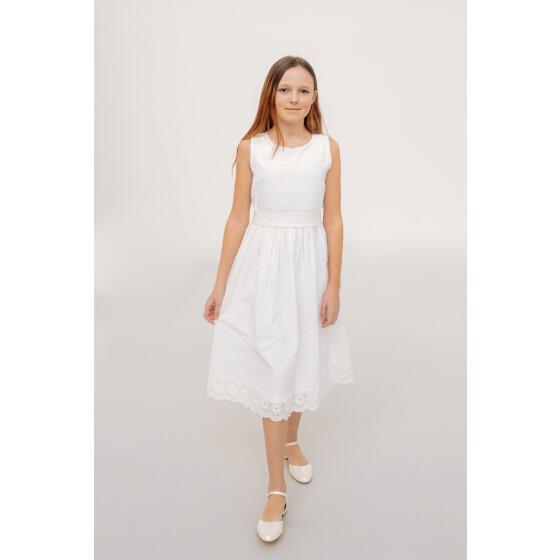 Mimmi ivory Baumwolle Kommunionkleid Miolilou 128