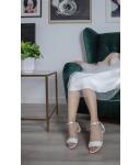 Brautschuhe Brautsandale (White Lady) 858 Satin ivory 37