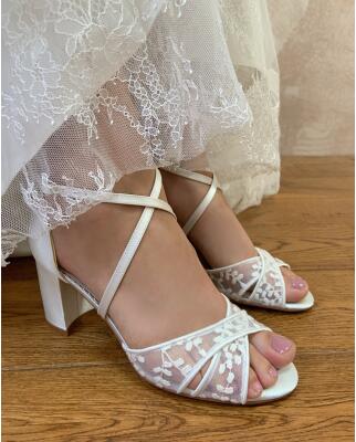 Peony Sandale Satin (Brautschuhe The Perfect Bridal Company) 37