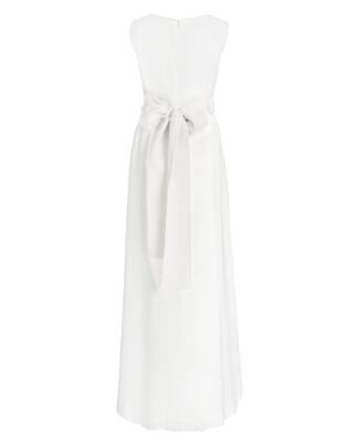 Jada lang ivory (Kommunionkleid mit ivory Blumengürtel)