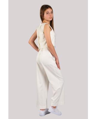 Hosenazug Luna aus Punktetüll ivory (Kommunionkleid Miolilou) 140