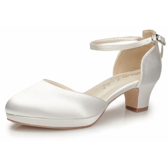 Brautschuhe (White Lady) 899 Satin ivory färbbar 38,5