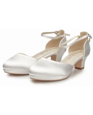 Brautschuhe (White Lady) 899 Satin ivory färbbar 38,5