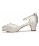 Brautschuhe (White Lady) 899 Satin ivory färbbar 38,5