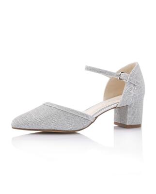 Rainbow Club Brautschuhe Paisly silber 5 = 38