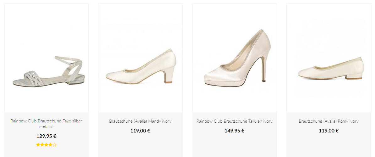 Brautschuhe Glitzer online bestellen