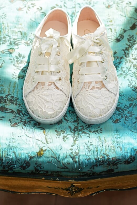 Brautschuhe flach ivory Nina